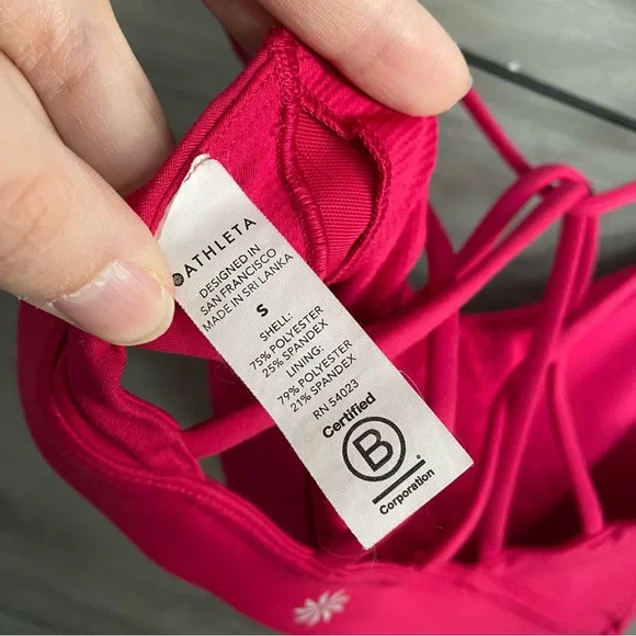Athleta Solace Bra Pink - Picture 5 of 6